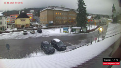 Střed obce Rokytnice nad Jizerou