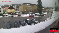 Střed obce Rokytnice nad Jizerou