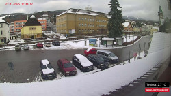 Střed obce Rokytnice nad Jizerou