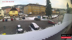 Střed obce Rokytnice nad Jizerou