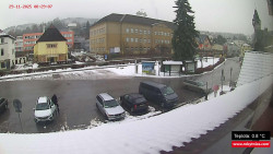 Střed obce Rokytnice nad Jizerou