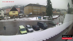 Střed obce Rokytnice nad Jizerou