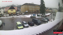 Střed obce Rokytnice nad Jizerou