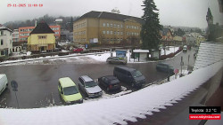 Střed obce Rokytnice nad Jizerou