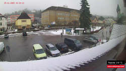 Střed obce Rokytnice nad Jizerou