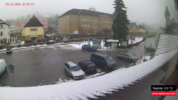 Střed obce Rokytnice nad Jizerou