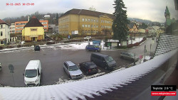 Střed obce Rokytnice nad Jizerou