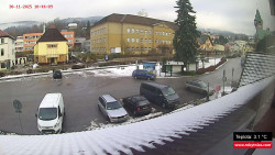 Střed obce Rokytnice nad Jizerou