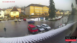 Střed obce Rokytnice nad Jizerou