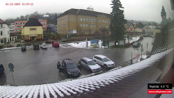 Střed obce Rokytnice nad Jizerou