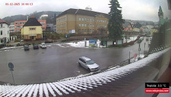 Střed obce Rokytnice nad Jizerou