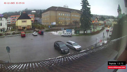 Střed obce Rokytnice nad Jizerou