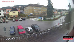 Střed obce Rokytnice nad Jizerou