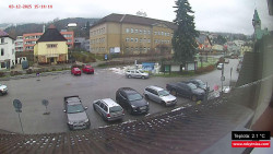 Střed obce Rokytnice nad Jizerou