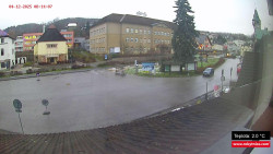 Střed obce Rokytnice nad Jizerou