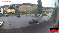 Střed obce Rokytnice nad Jizerou