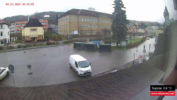 Střed obce Rokytnice nad Jizerou