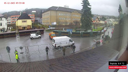 Střed obce Rokytnice nad Jizerou