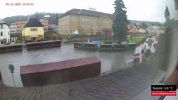 Střed obce Rokytnice nad Jizerou