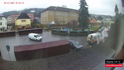 Střed obce Rokytnice nad Jizerou