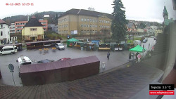 Střed obce Rokytnice nad Jizerou