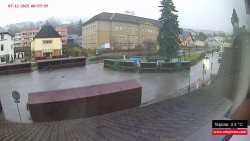 Střed obce Rokytnice nad Jizerou