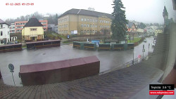 Střed obce Rokytnice nad Jizerou