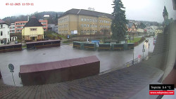 Střed obce Rokytnice nad Jizerou