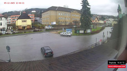 Střed obce Rokytnice nad Jizerou