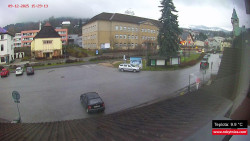 Střed obce Rokytnice nad Jizerou