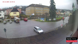 Střed obce Rokytnice nad Jizerou