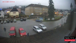 Střed obce Rokytnice nad Jizerou