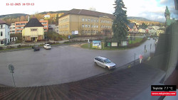 Střed obce Rokytnice nad Jizerou