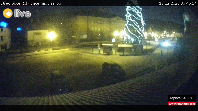 Město Rokytnice nad Jizerou - Střed obce Rokytnice nad Jizerou - 13.12.2025 v 06:45