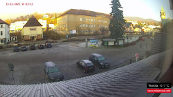 Střed obce Rokytnice nad Jizerou