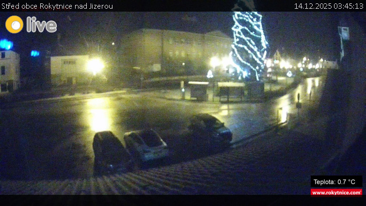 Město Rokytnice nad Jizerou - Střed obce Rokytnice nad Jizerou - 14.12.2025 v 03:45