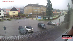 Střed obce Rokytnice nad Jizerou