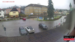 Střed obce Rokytnice nad Jizerou