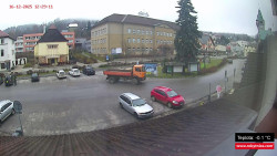 Střed obce Rokytnice nad Jizerou