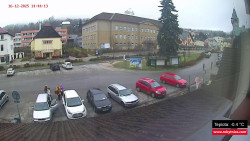 Střed obce Rokytnice nad Jizerou