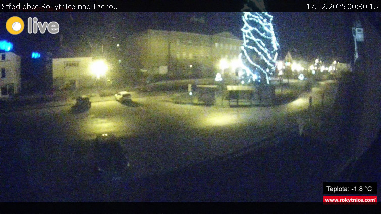 Město Rokytnice nad Jizerou - Střed obce Rokytnice nad Jizerou - 17.12.2025 v 00:30