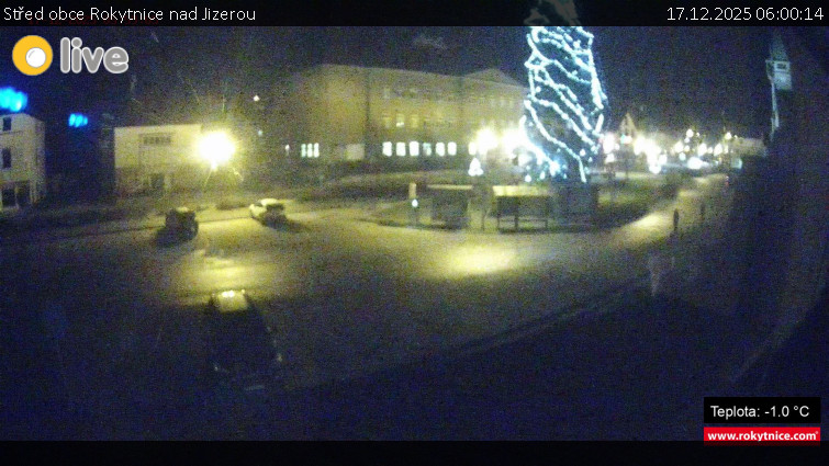 Město Rokytnice nad Jizerou - Střed obce Rokytnice nad Jizerou - 17.12.2025 v 06:00