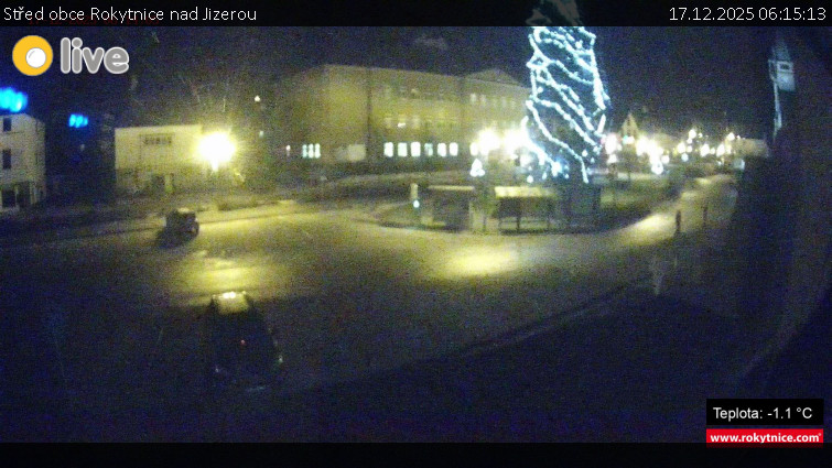 Město Rokytnice nad Jizerou - Střed obce Rokytnice nad Jizerou - 17.12.2025 v 06:15