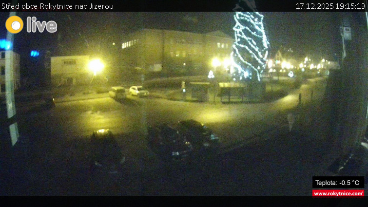 Město Rokytnice nad Jizerou - Střed obce Rokytnice nad Jizerou - 17.12.2025 v 19:15