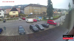 Střed obce Rokytnice nad Jizerou