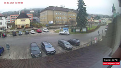 Střed obce Rokytnice nad Jizerou