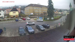 Střed obce Rokytnice nad Jizerou