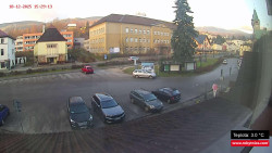 Střed obce Rokytnice nad Jizerou