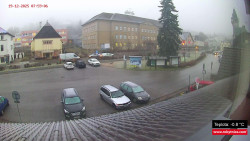 Střed obce Rokytnice nad Jizerou