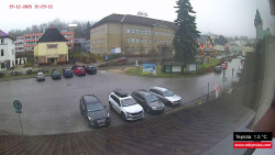 Střed obce Rokytnice nad Jizerou